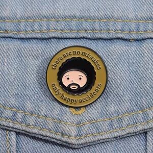 Women’s Jewelry Multicolor“there are no mistakes only happy accidents”Enamel Pin